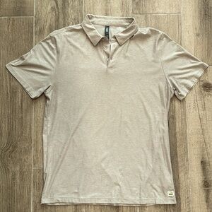 Vuori Strato Tech Polo Medium beige tan